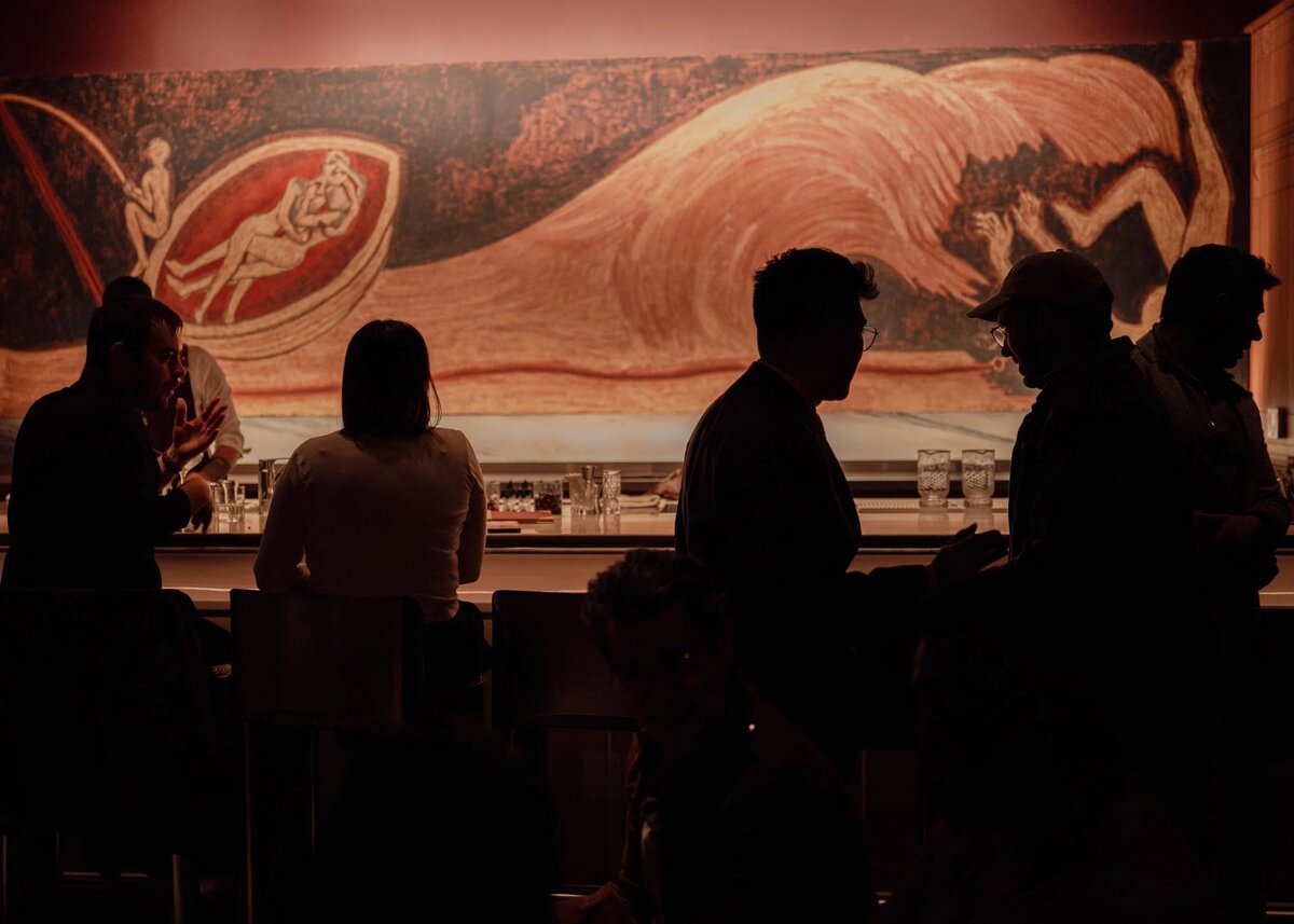 Guests at The Common Room bar