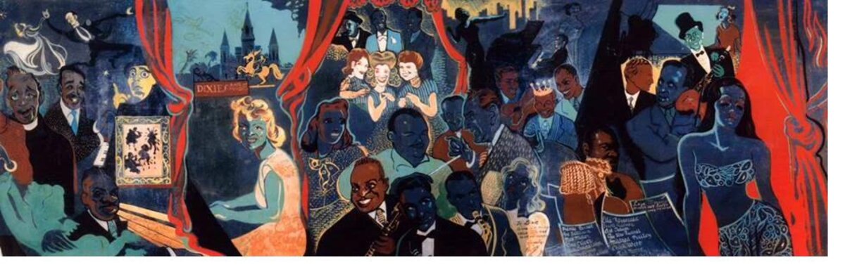 Xavier González mural, Dixie's Bar of Music